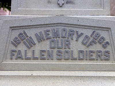 Ionia GAR monument - erected in 1906. Photo ©2014 Look Around You Ventures, LLC.